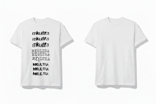 Classic Tee + Blank White Tee – Equal Size
